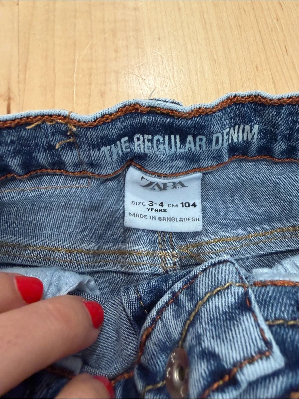Zara Kids Light Blue Washed Jeans